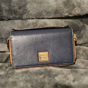 Dooney & Bourke Navy Leather Clutch
